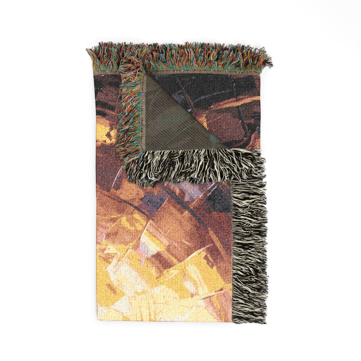 Afro-Latin Dancer Woven Blanket | Abstract Impasto Oil Painting