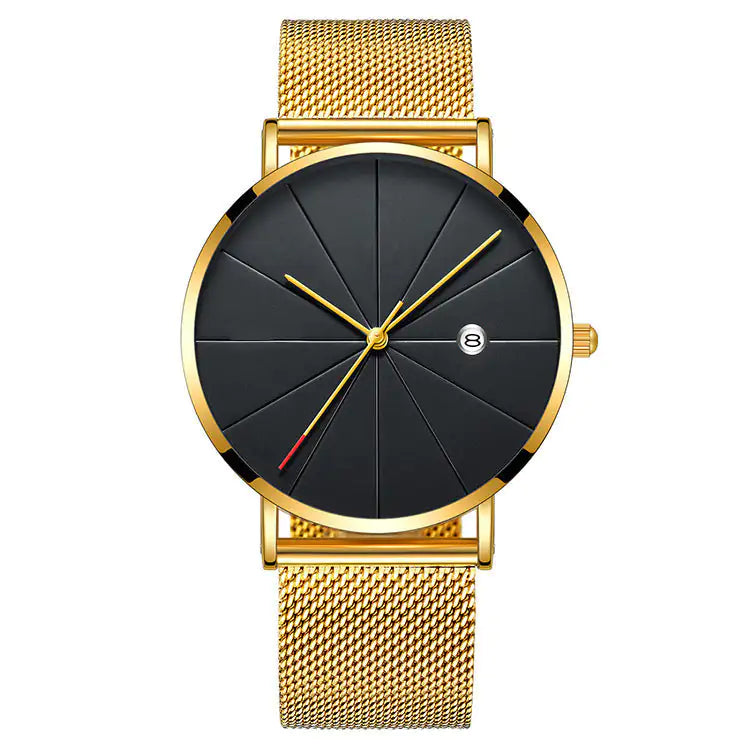 Men's Waterproof Quartz Calendar Watch