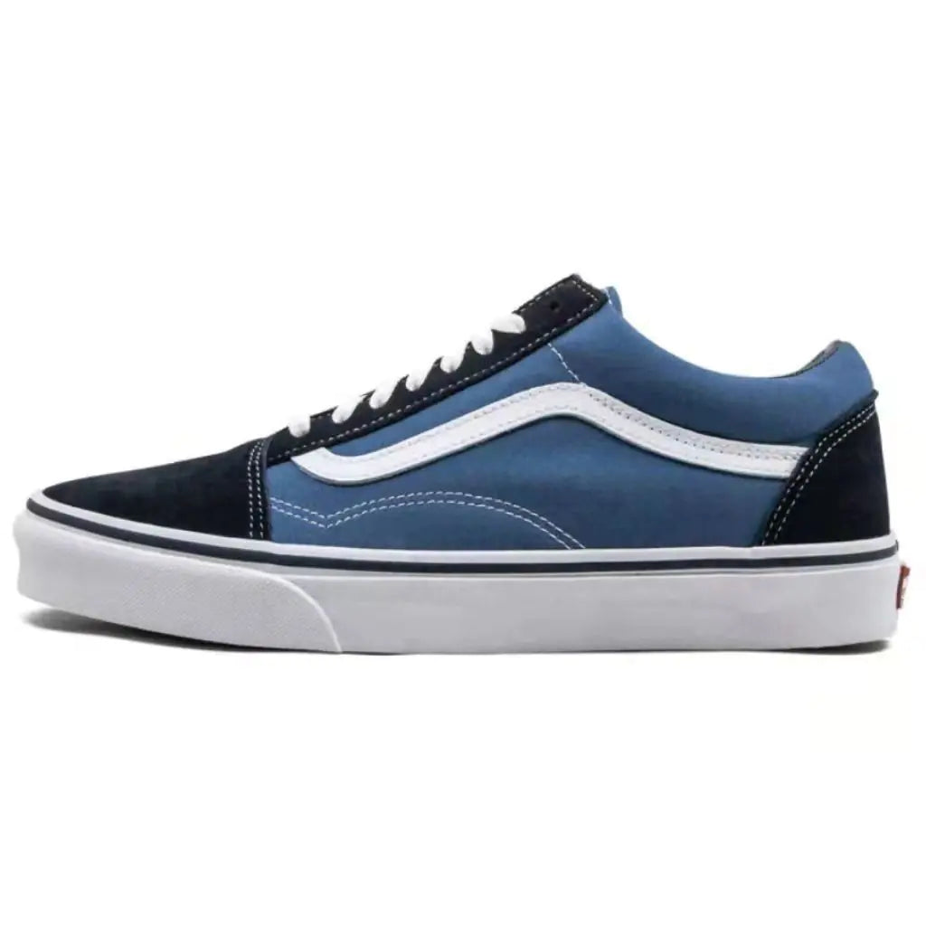 Classic Black & White Low-Top Canvas Sneakers