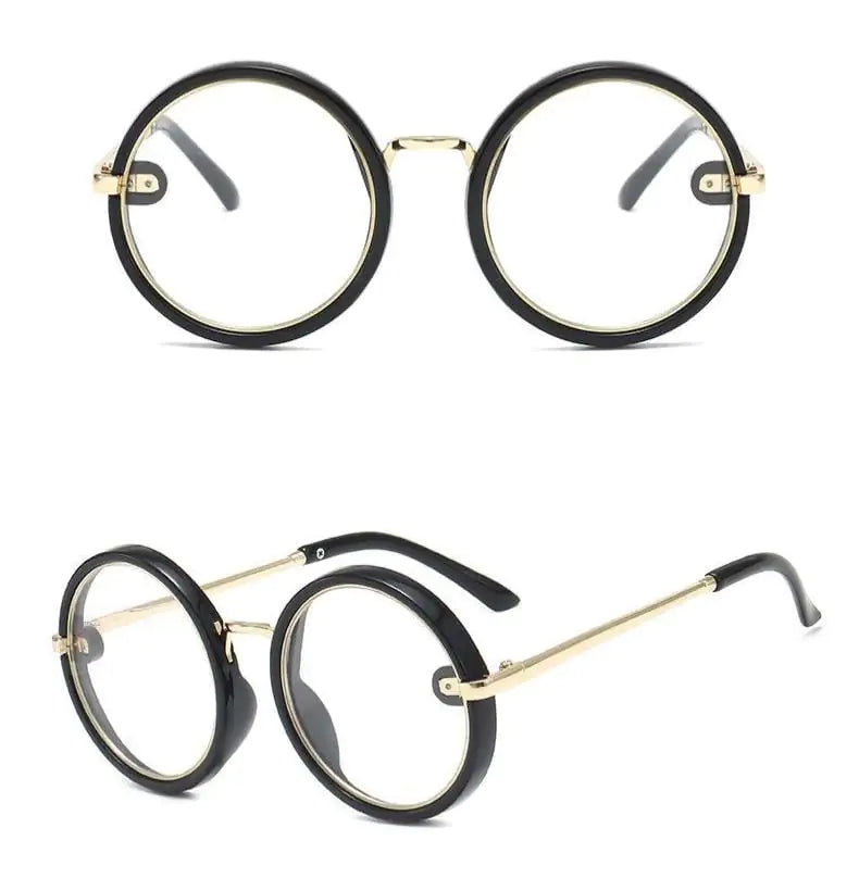 Colorful Round Frame Metal Sunglasses for Kids