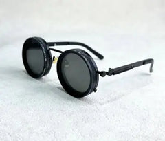 ND9 Round Frame Polarized Sun Glasses