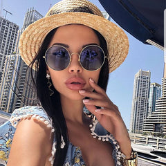 Vintage Polarized Round Sunglasses for Street Style