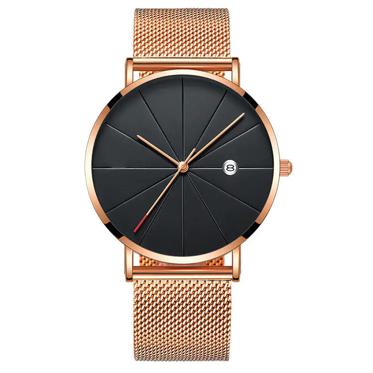 Men's Waterproof Quartz Calendar Watch