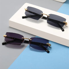 Rimless Fashion Sunglasses for Women