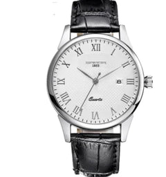 Fashionable Waterproof Couple Watches with Leather Strap