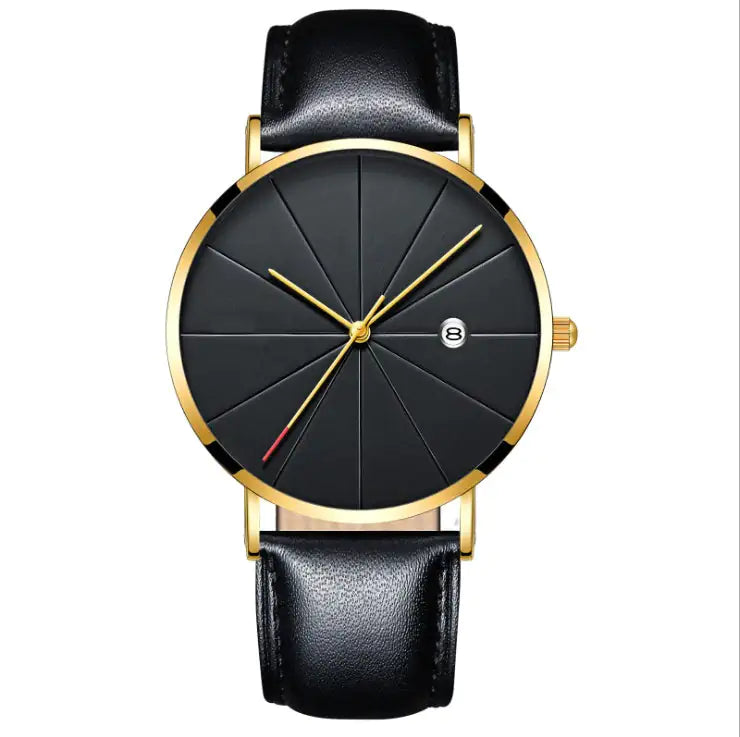Men's Waterproof Quartz Calendar Watch
