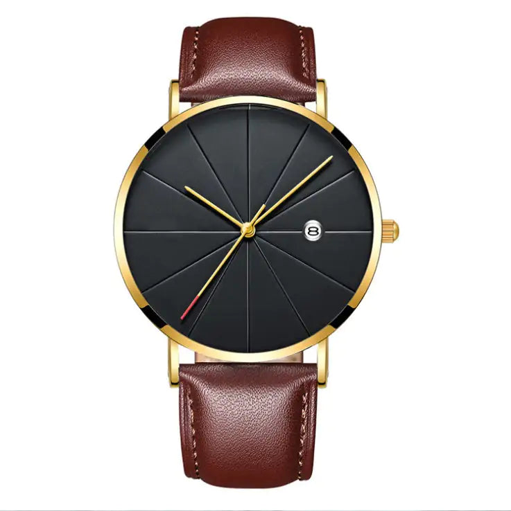 Men's Waterproof Quartz Calendar Watch