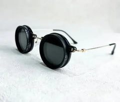 ND9 Round Frame Polarized Sun Glasses
